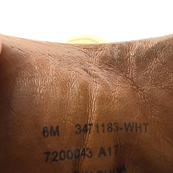 FRYE Ivy Low Lace White Leather Sneaker Women's 6 US - Picture 9 of 9